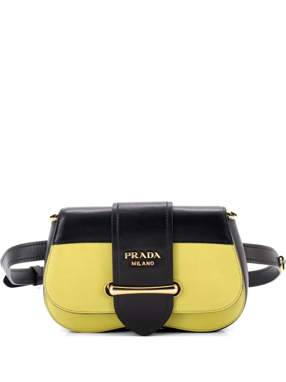 Prada Pre-Owned Marsupio Sidonie in pelle City Calf - Nero