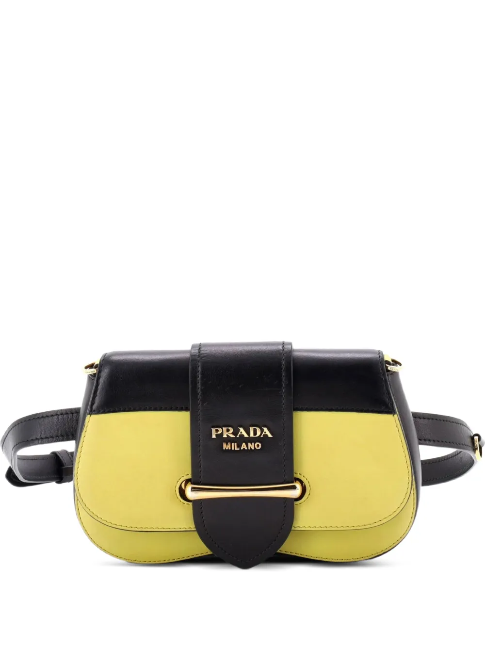 프라다 Pre-Owned 프라다 Pre-Owned 프라다 Pre-Owned 시도니 시티 송아지 벨트 백 5RB6UXTSS5BKDV3K