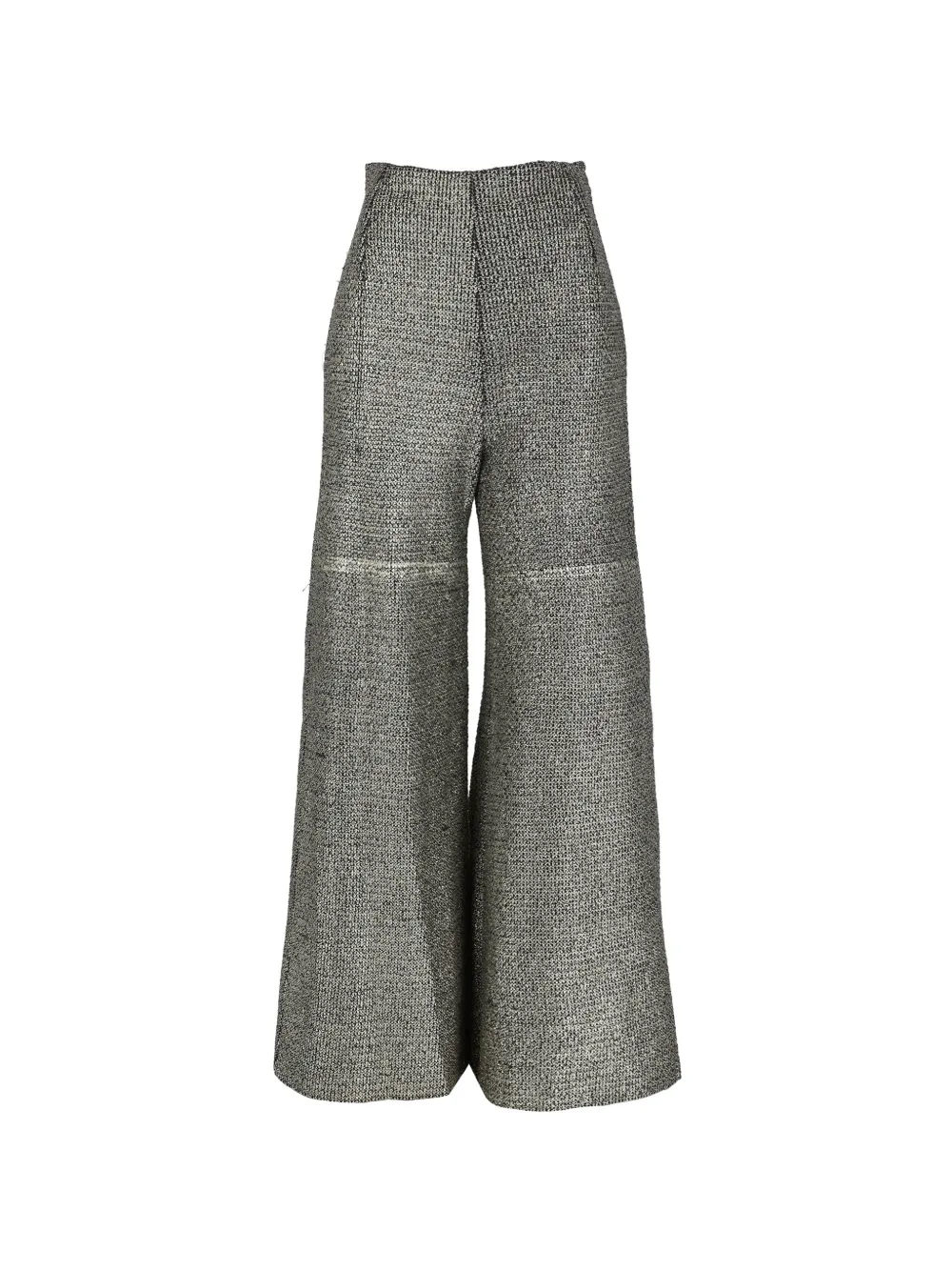 Gianfranco Ferré Pre-Owned silver-tone flared trousers - Argento