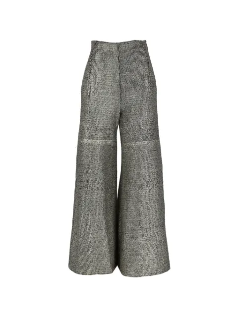 Gianfranco Ferré Pre-Owned pantalon évasé à effet métallisé