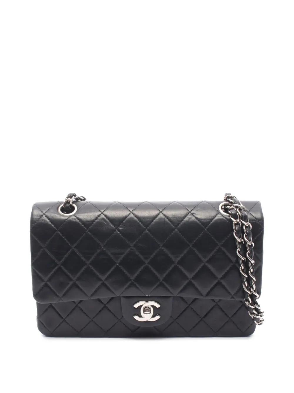 CHANEL Pre-Owned 2002-2003 Medium Classic Lambskin Double Flap shoulder bag - Nero