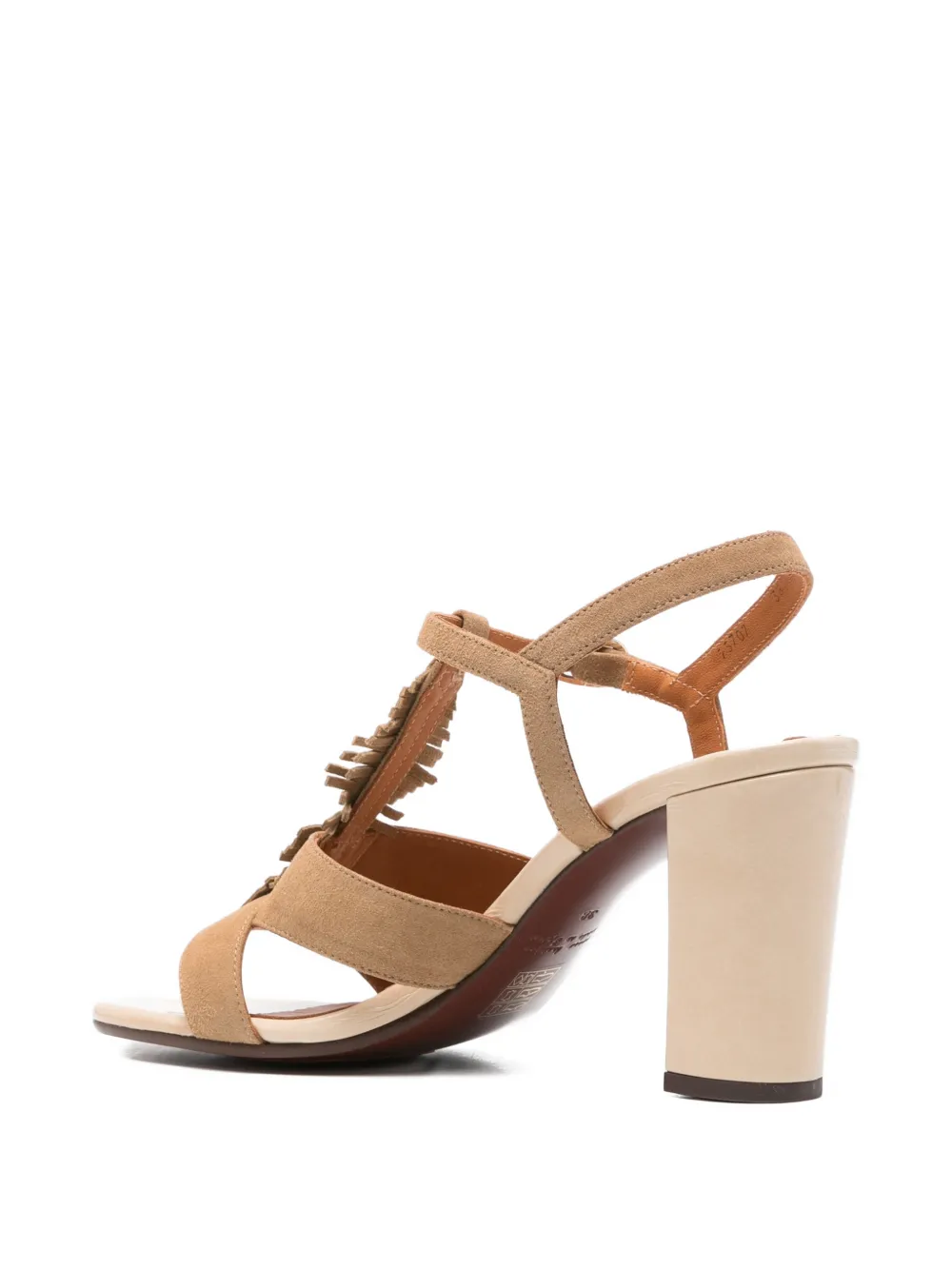 Chie Mihara Sandalen met franje bandje Beige