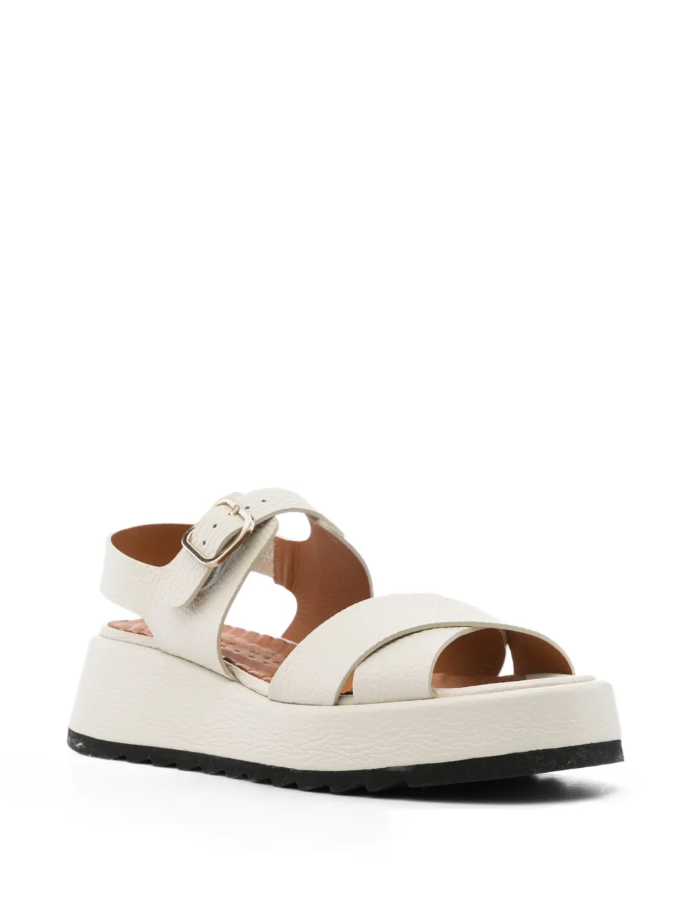 Chie Mihara Ibizu buckle strap sandals Wit