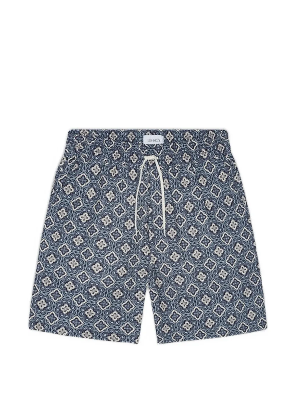 Les Deux Harry Arabesque drawstring shorts - Blue