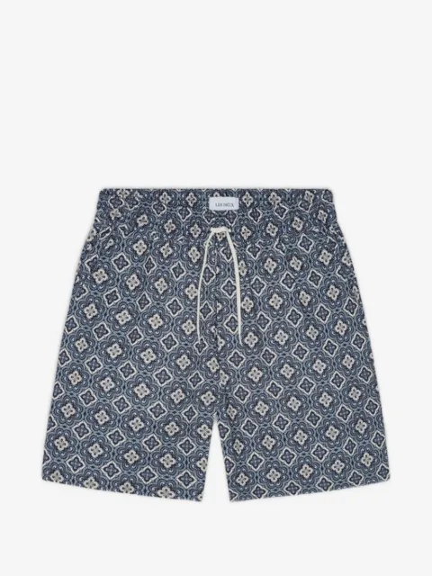 Les Deux Harry Arabesque drawstring shorts