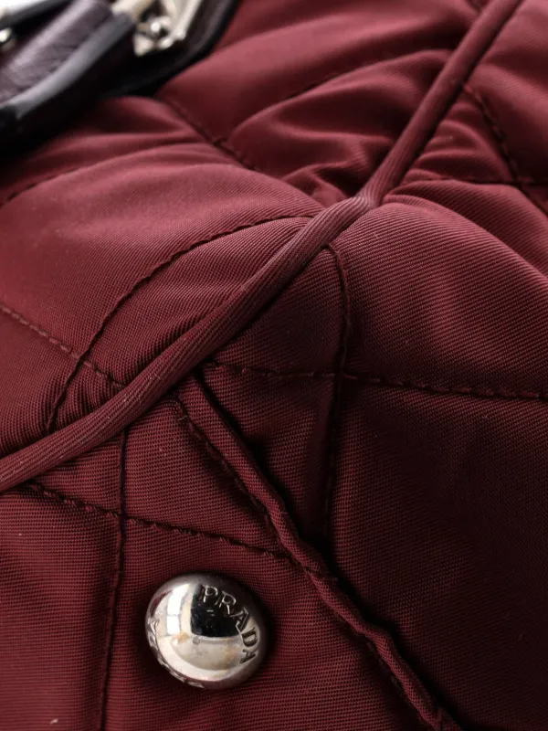 Prada Pre-Owned チェーン キルティング テスート ミディアム
