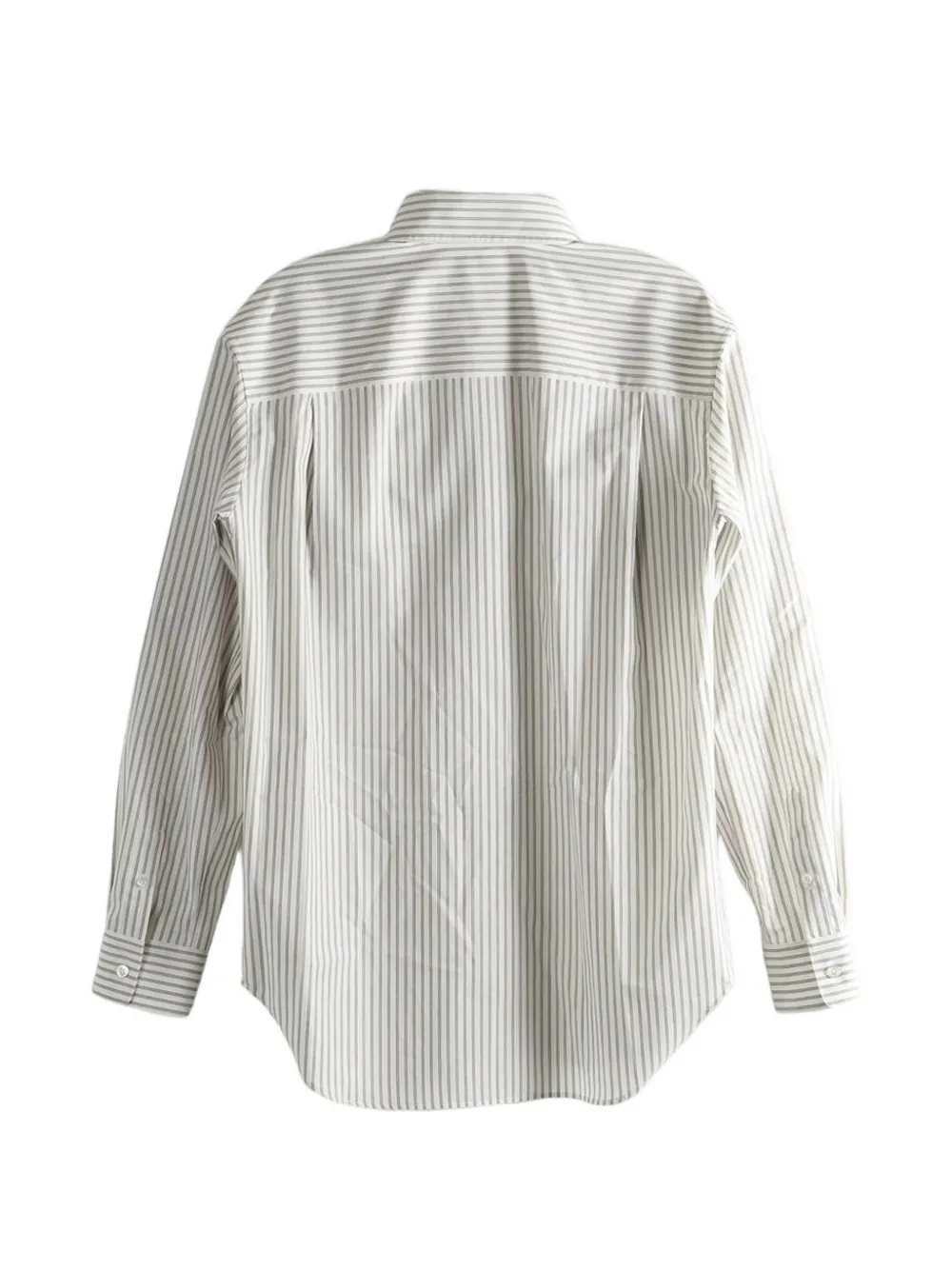 The Row Gestreept shirt met zak Wit
