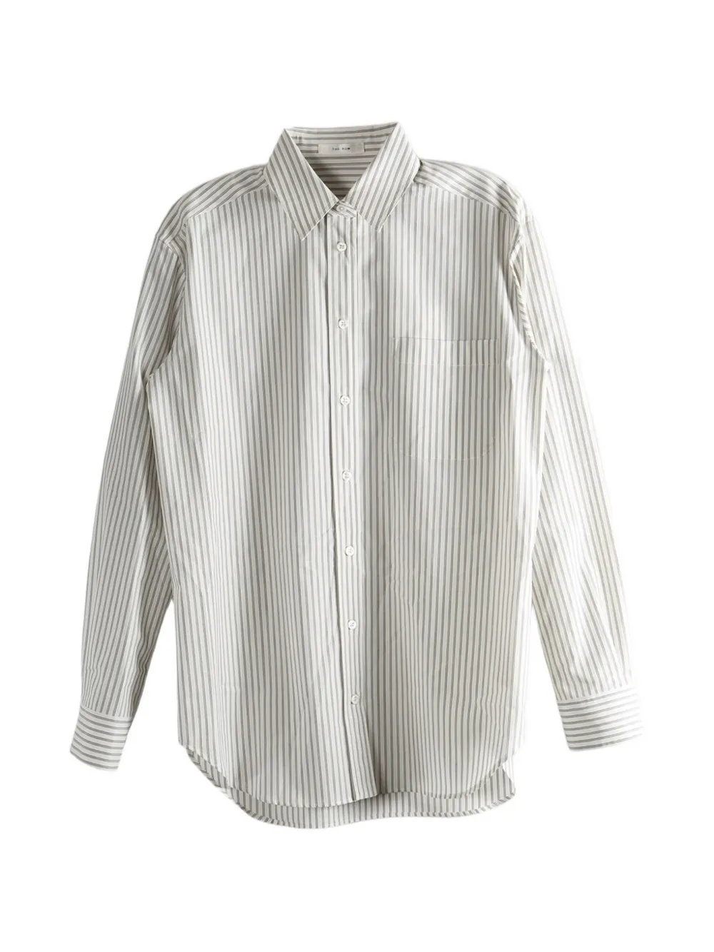 The Row striped pocket shirt - Bianco