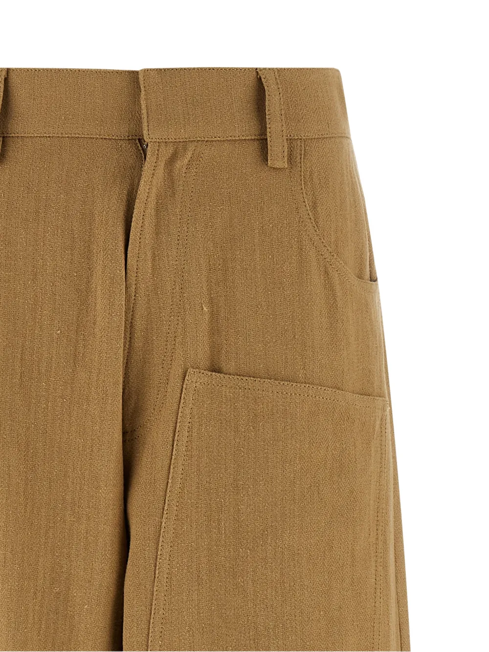  Jejia Carla Textured Trousers - Yellow 