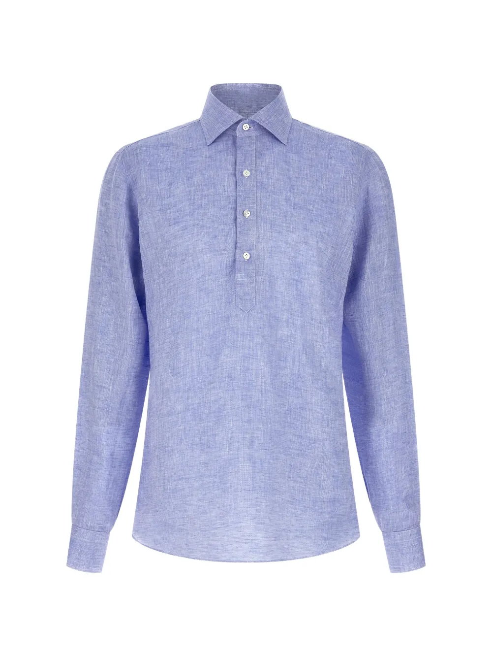 BORRIELLO NAPOLI button-placket shirt - Blau