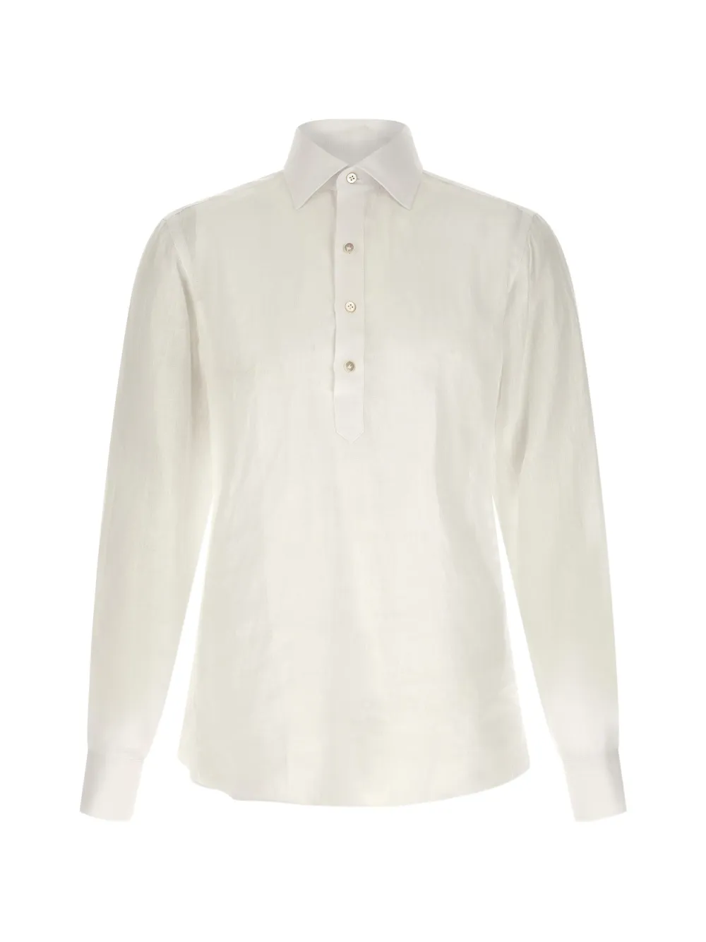 BORRIELLO NAPOLI button-placket shirt - Weiß