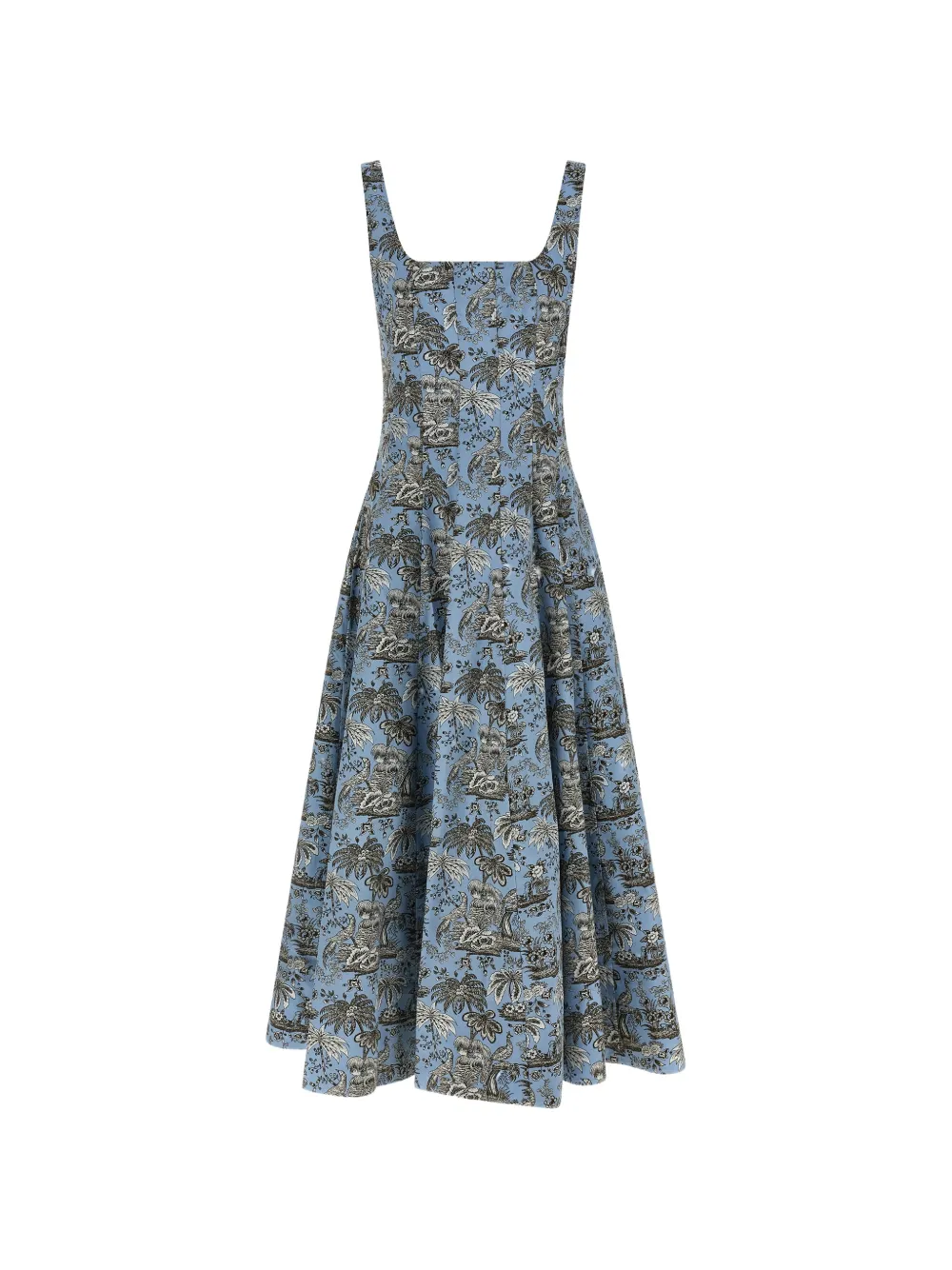STAUD Wells midi dress - Blu