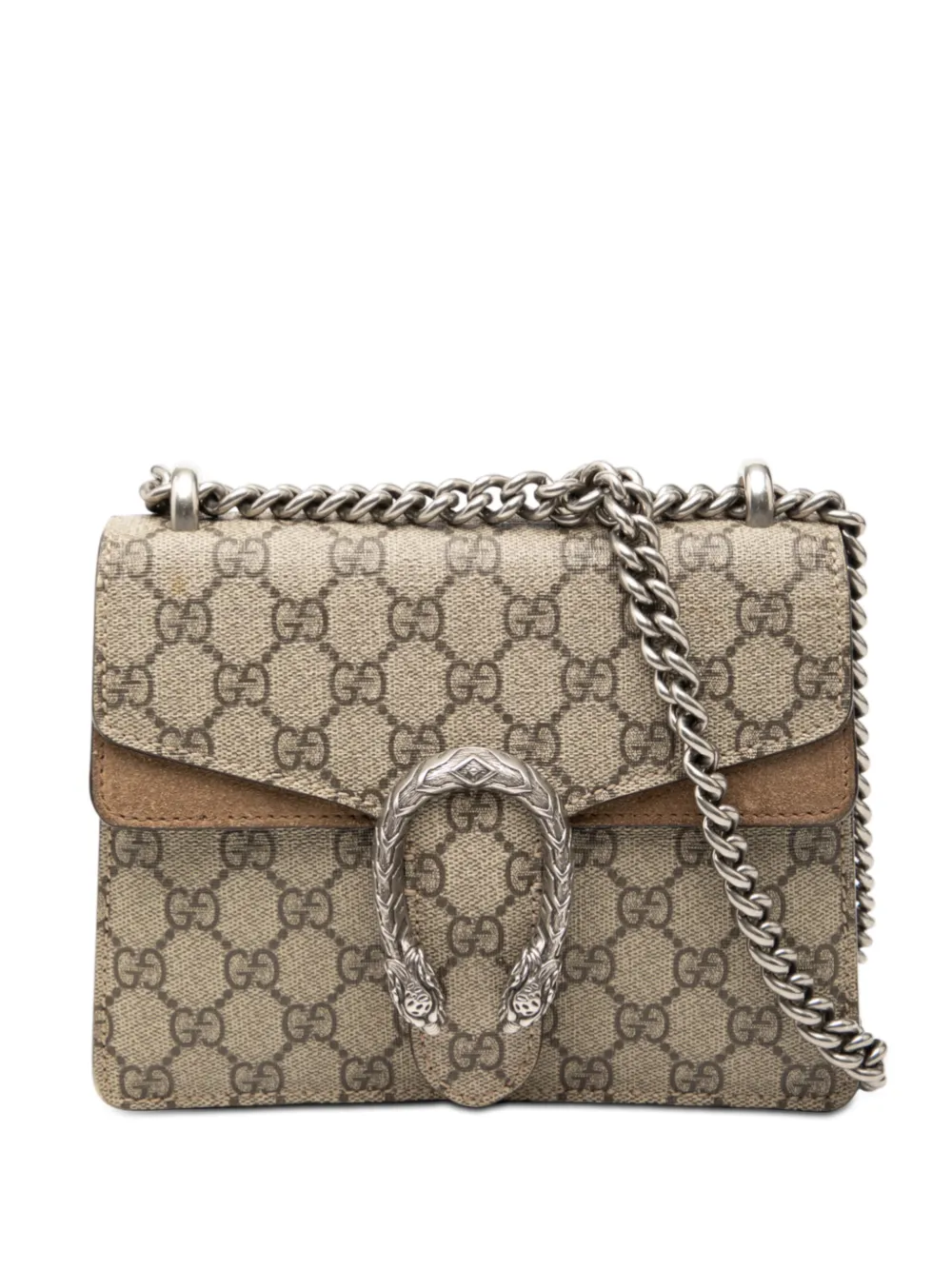 Gucci Pre-Owned 2016-2026 Small GG Supreme Dionysus crossbody bag - Marrone