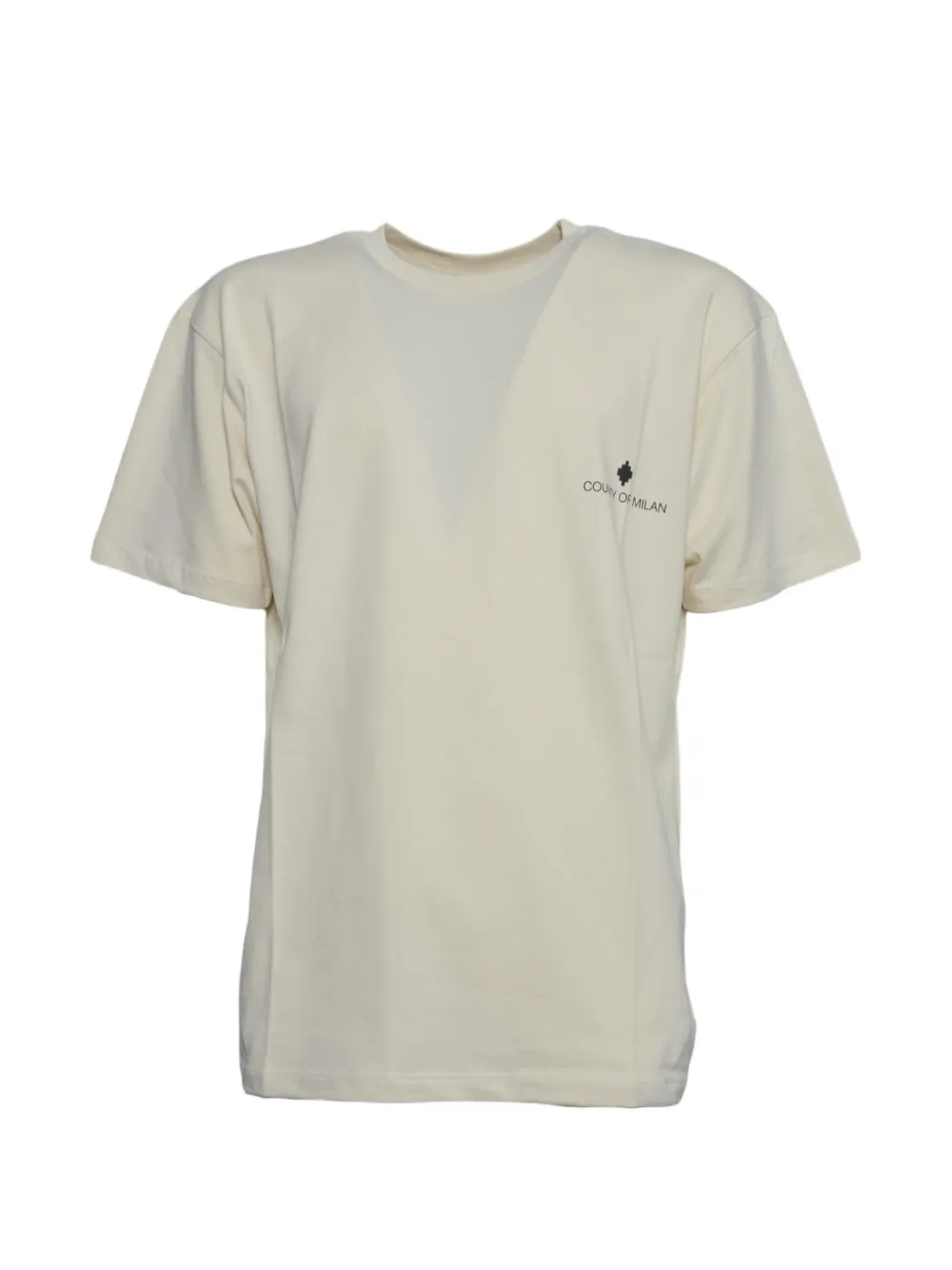 COUNTY OF MILAN short-sleeve logo-detail T-shirt - Toni neutri