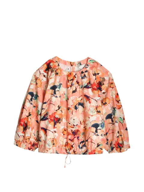 Ulla Johnson Lucie floral-print drawstring-hem blouse