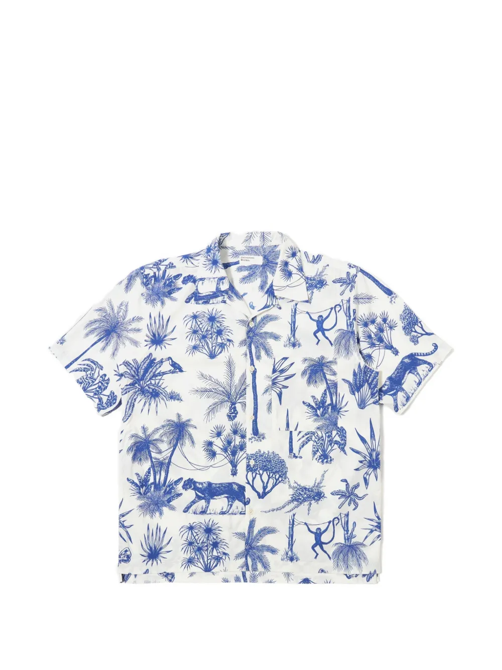 Universal Works Camp graphic-print shirt - Weiß