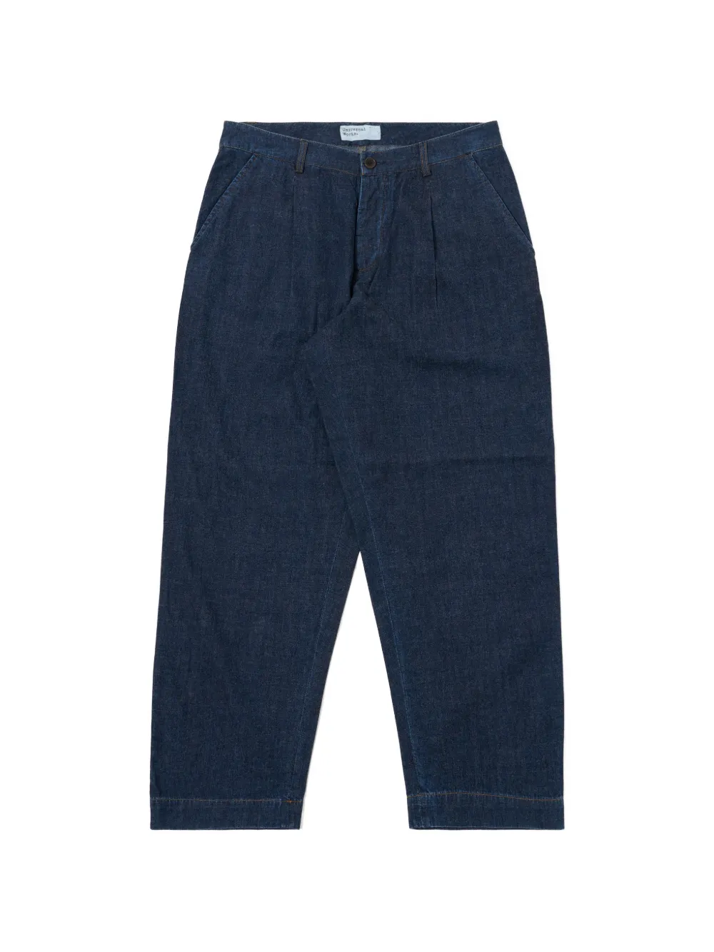 Universal Works Duke pleat-detail jeans - Blu