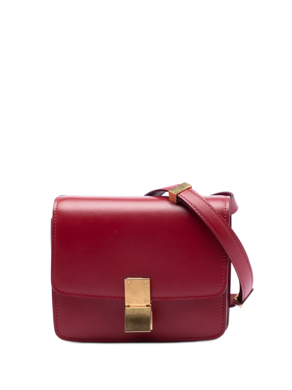 Celine Pre-Owned 2019 Small Calfskin Classic Box crossbody bag - Rosso