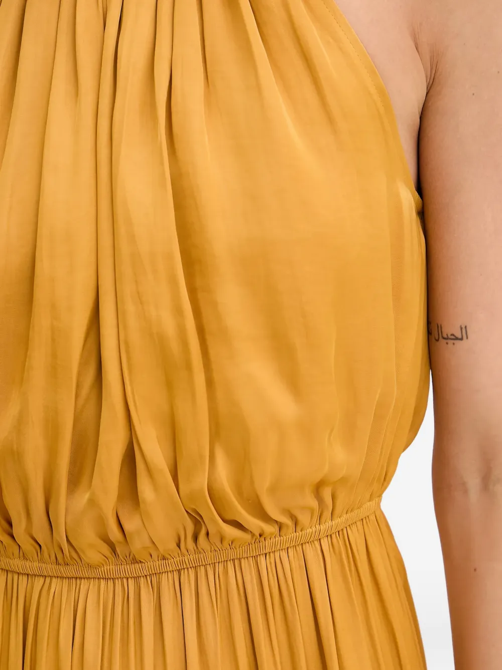 Halterneck Tiered Midi Dress