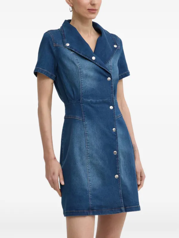 white christmas dresses Long dress Morgan De Toi 261-RJAN Dark Denim – Goccia.Shop main image 1