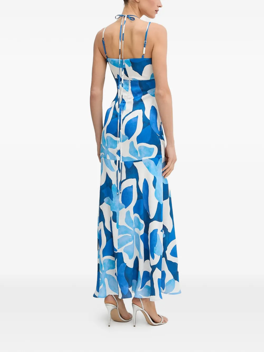 Morgan Maxi-jurk met bloemenprint Blauw