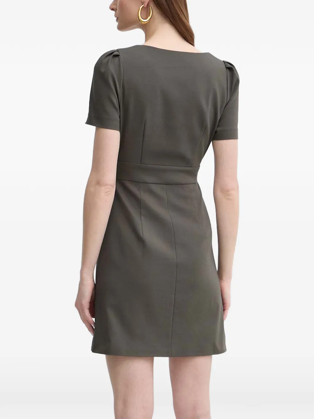  Morgan Belted Mini Dress - Green 
