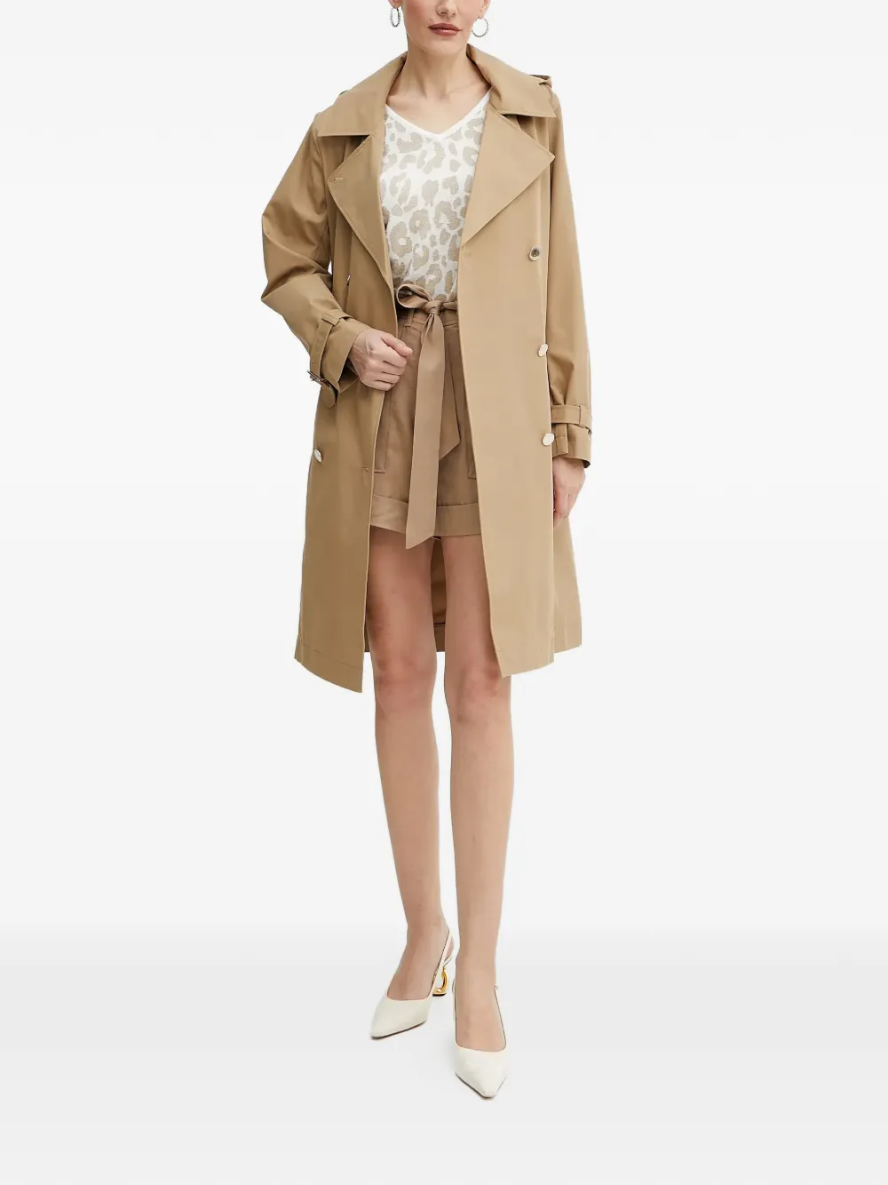  Morgan Hooded Belted Coat - Neutrals 