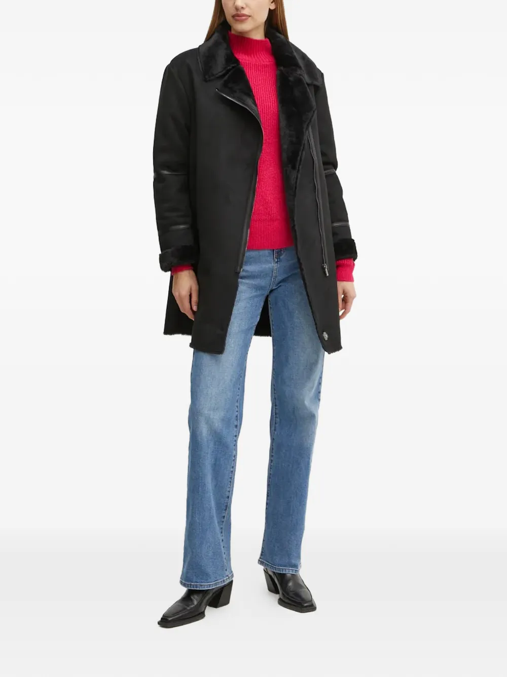 Faux-Fur Trim Coat