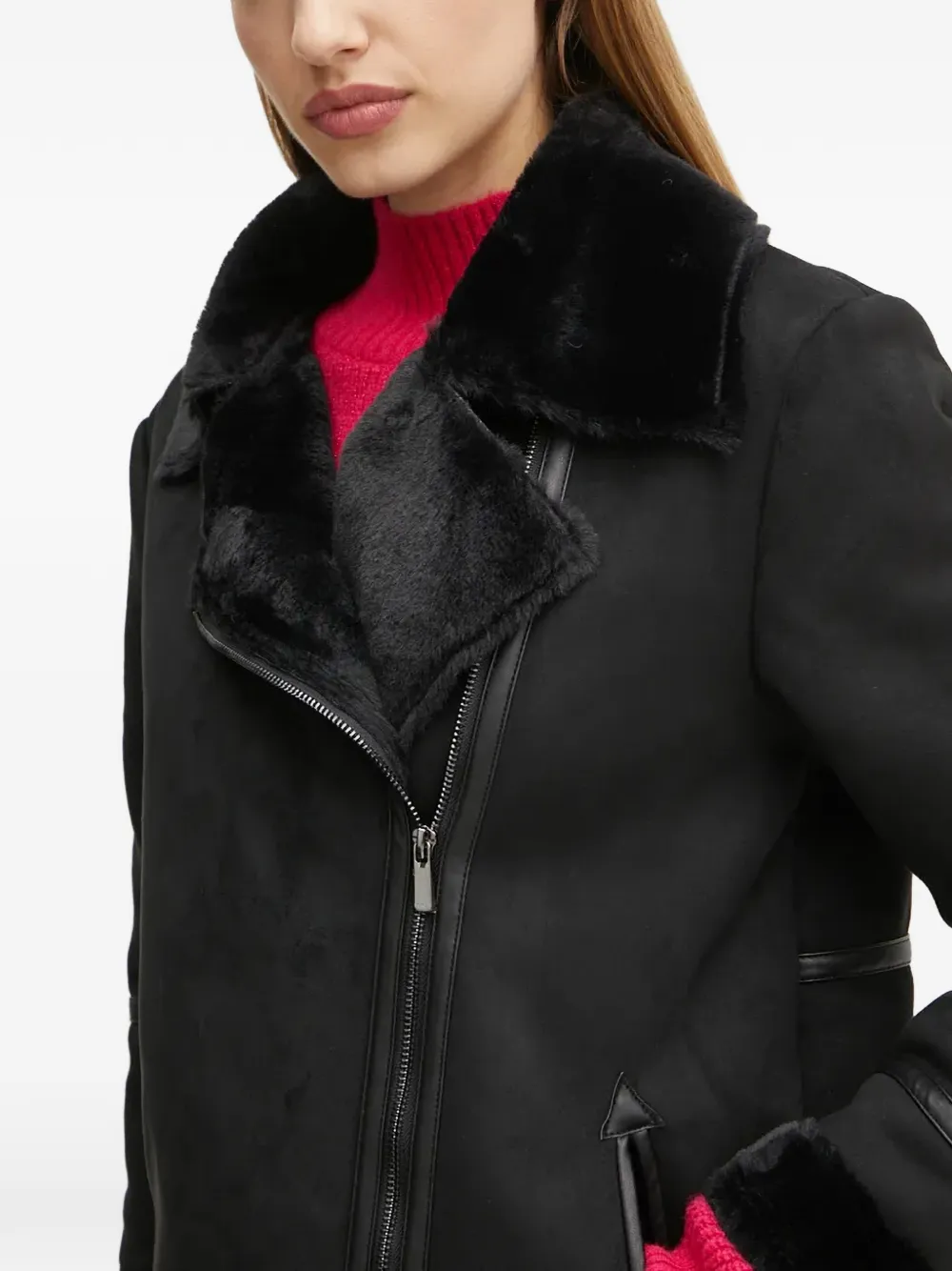 Faux-Fur Trim Coat