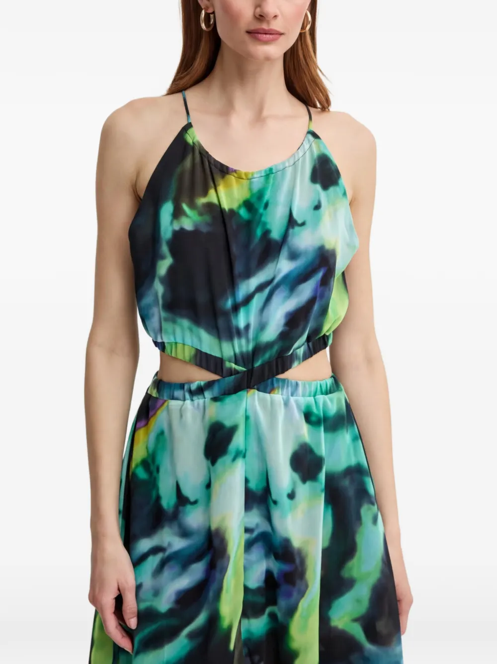 Morgan RLizy cut-out minidress - Verde