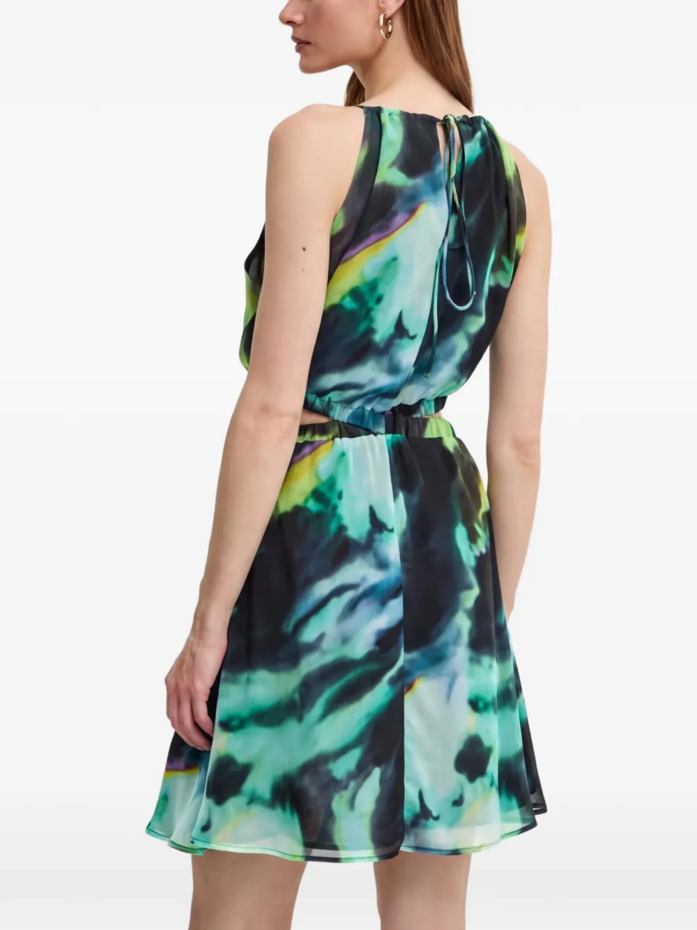 Morgan RLizy mini-jurk met uitgesneden details Groen