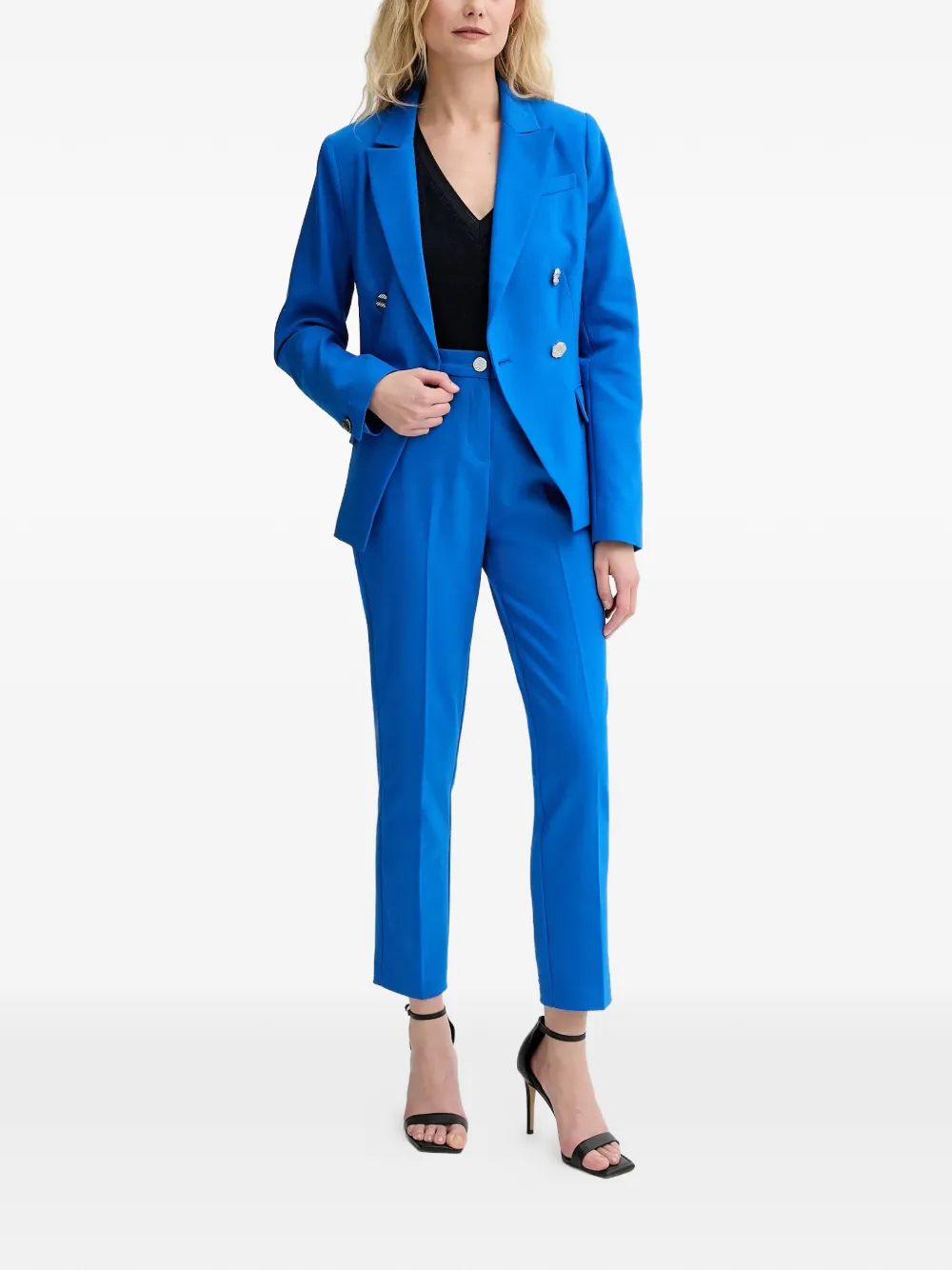 Morgan Blazer met dubbele rij knopen Blauw