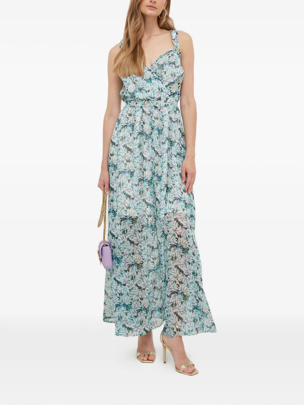 Morgan floral maxi dress - Blu