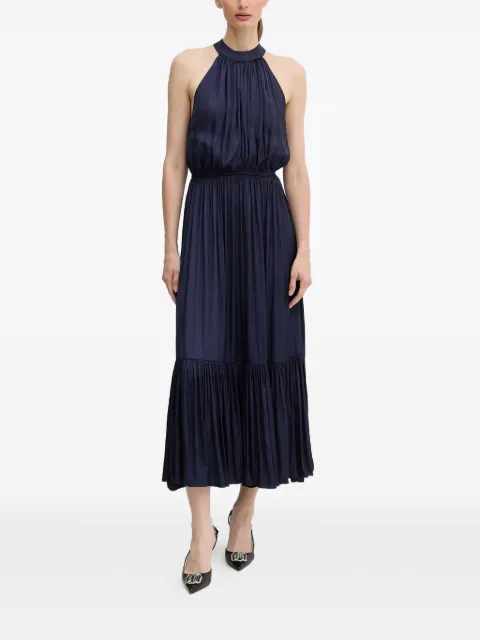 Morgan pleated midi dress