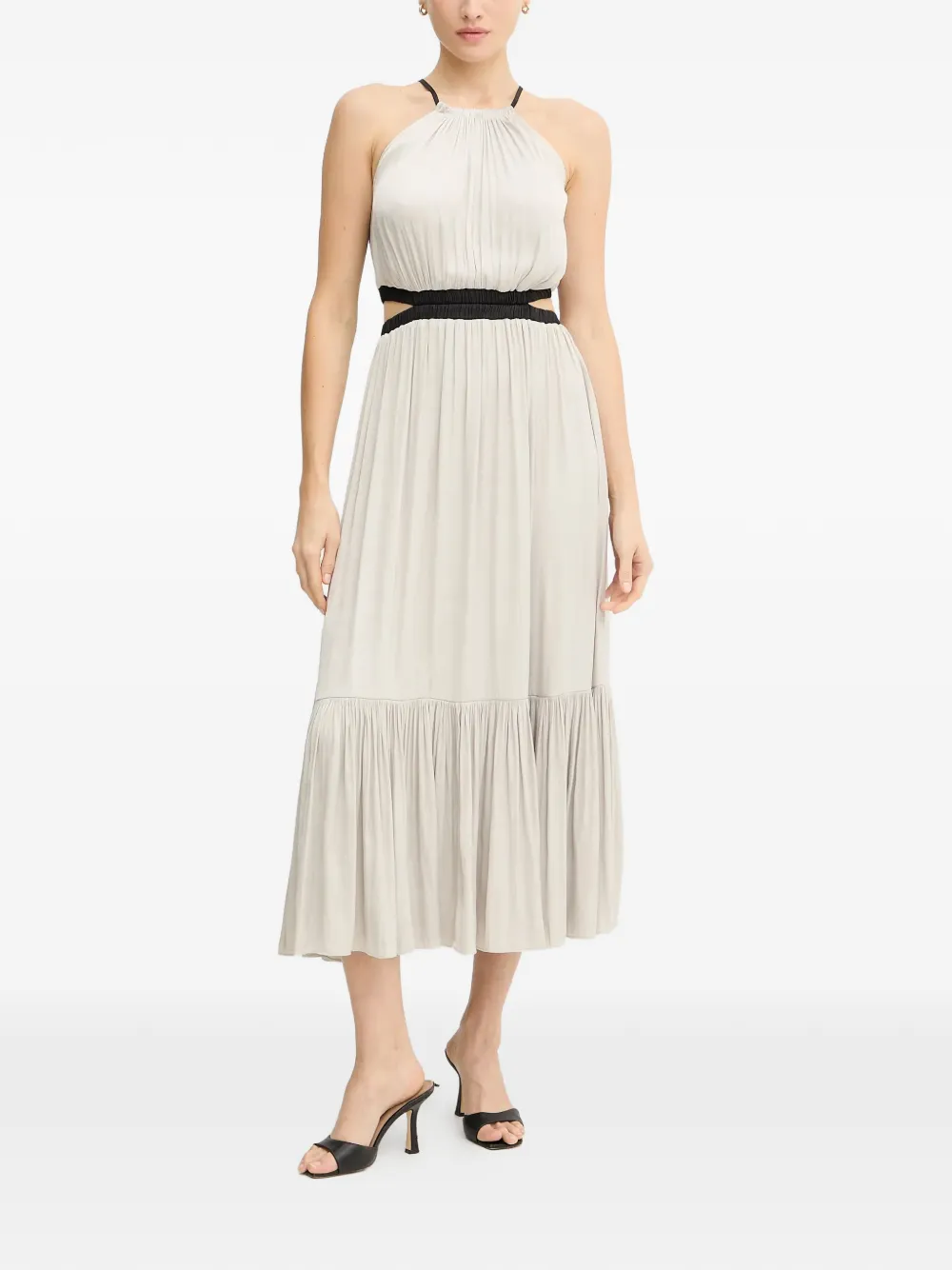 Morgan cut-out midi dress - Grigio