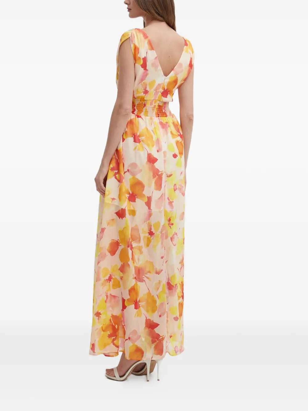 Morgan Maxi-jurk met bloemenprint Beige