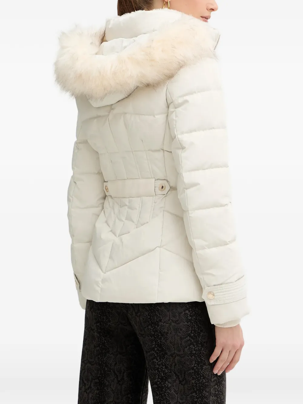  Morgan Hooded Puffer Jacket - Neutrals 