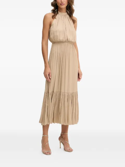 Morgan pleated midi dress