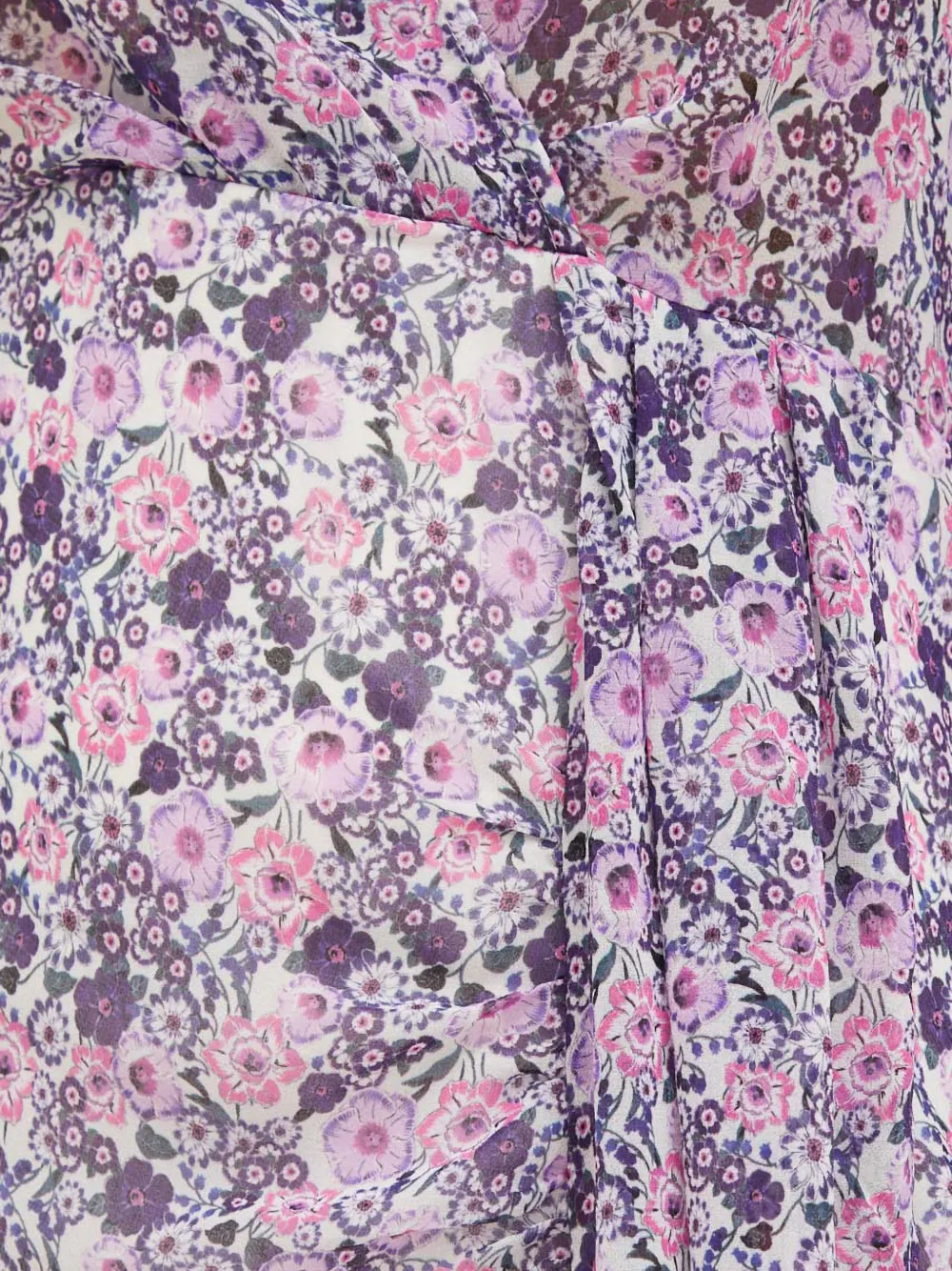 Morgan Mini-jurk met bloemenprint Paars