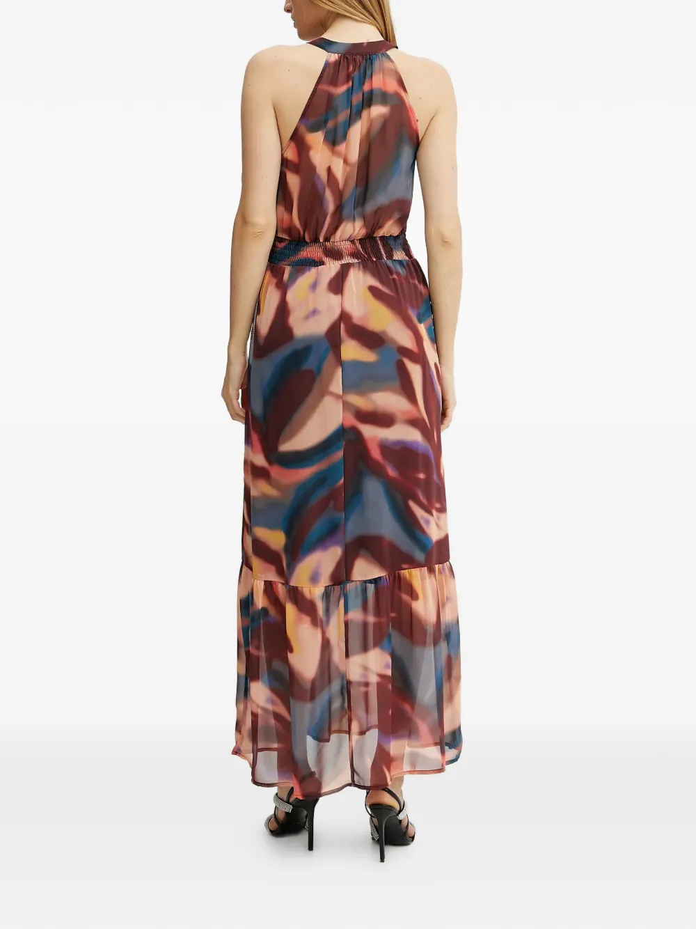 Morgan Midi-jurk met halternek Bruin