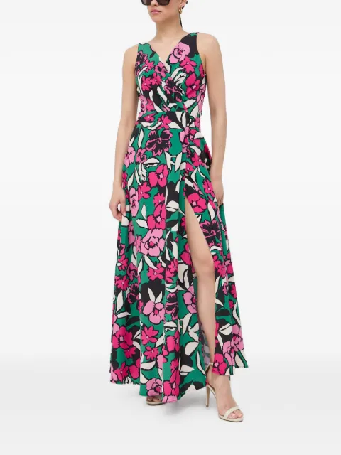 Morgan V-neck floral-print maxi dress