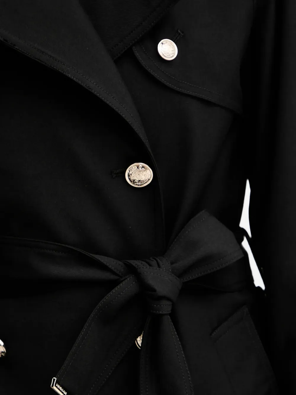 Morgan Trenchcoat met ceintuur Zwart
