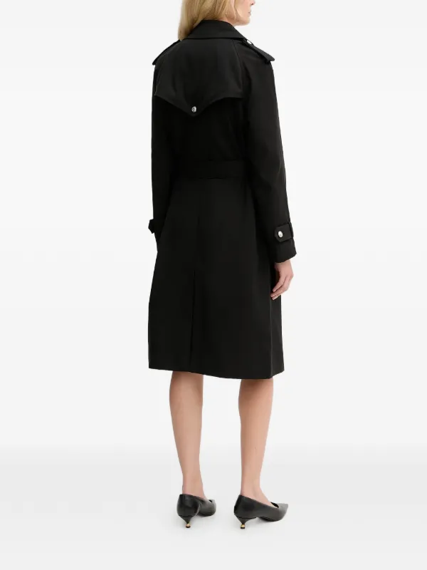 Morgan Belted Trench Coat | Black | FARFETCH