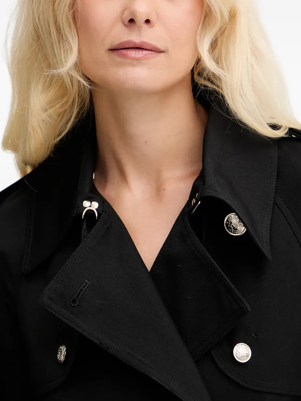 Morgan Trenchcoat met ceintuur Zwart