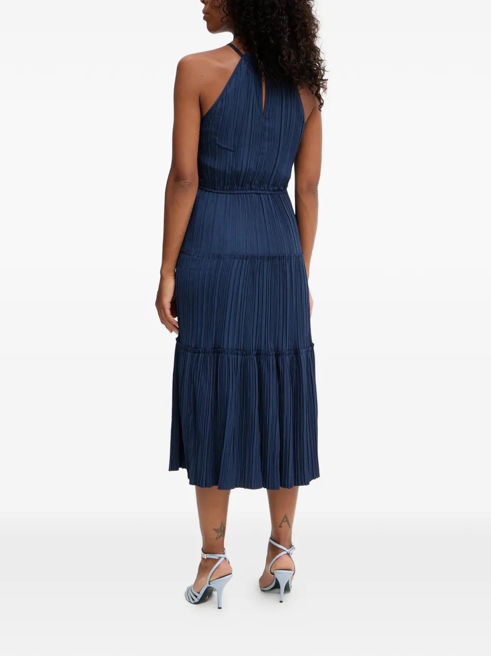 Morgan Gelaagde midi-jurk Blauw