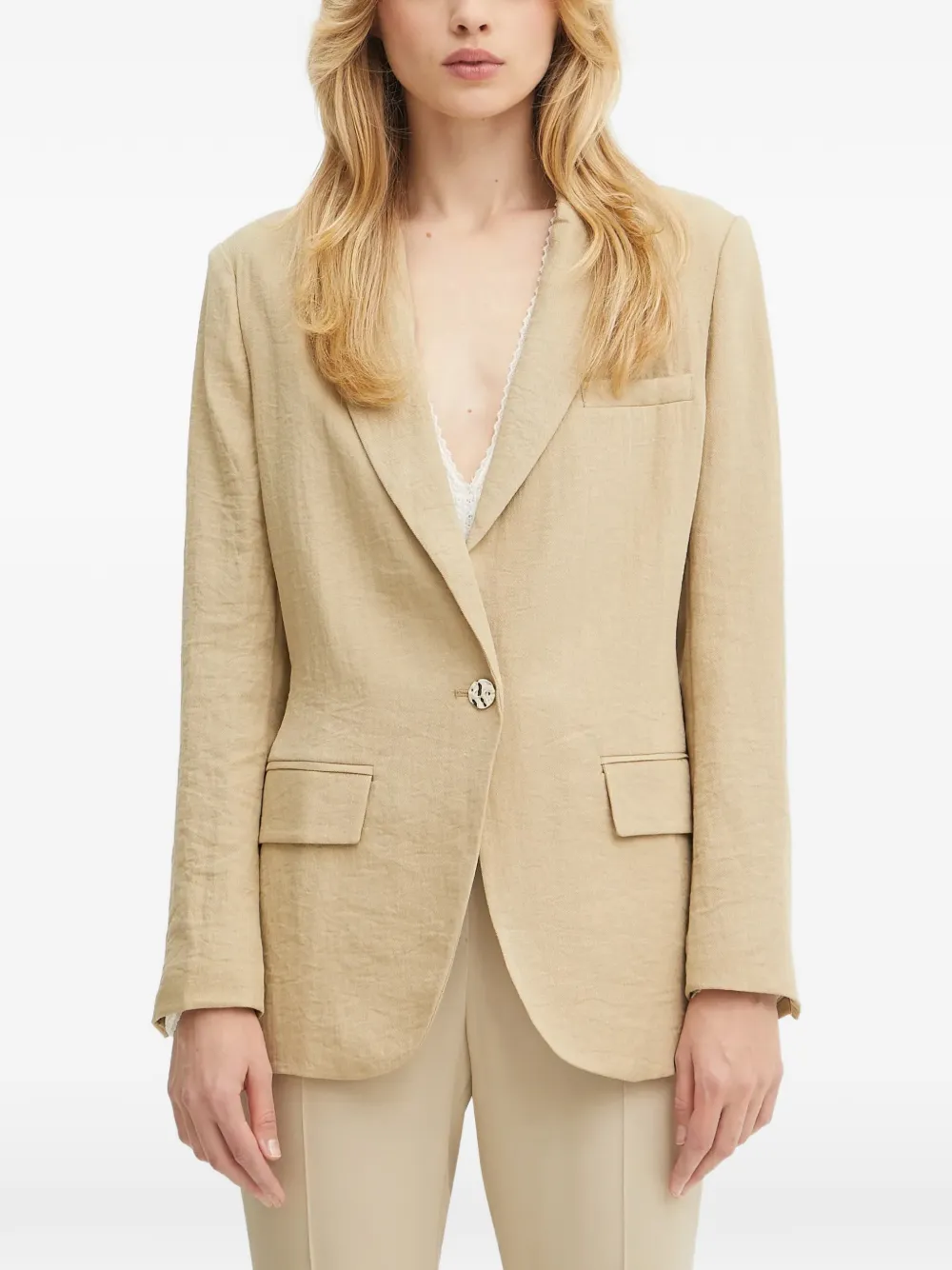 Morgan belt single-breasted blazer