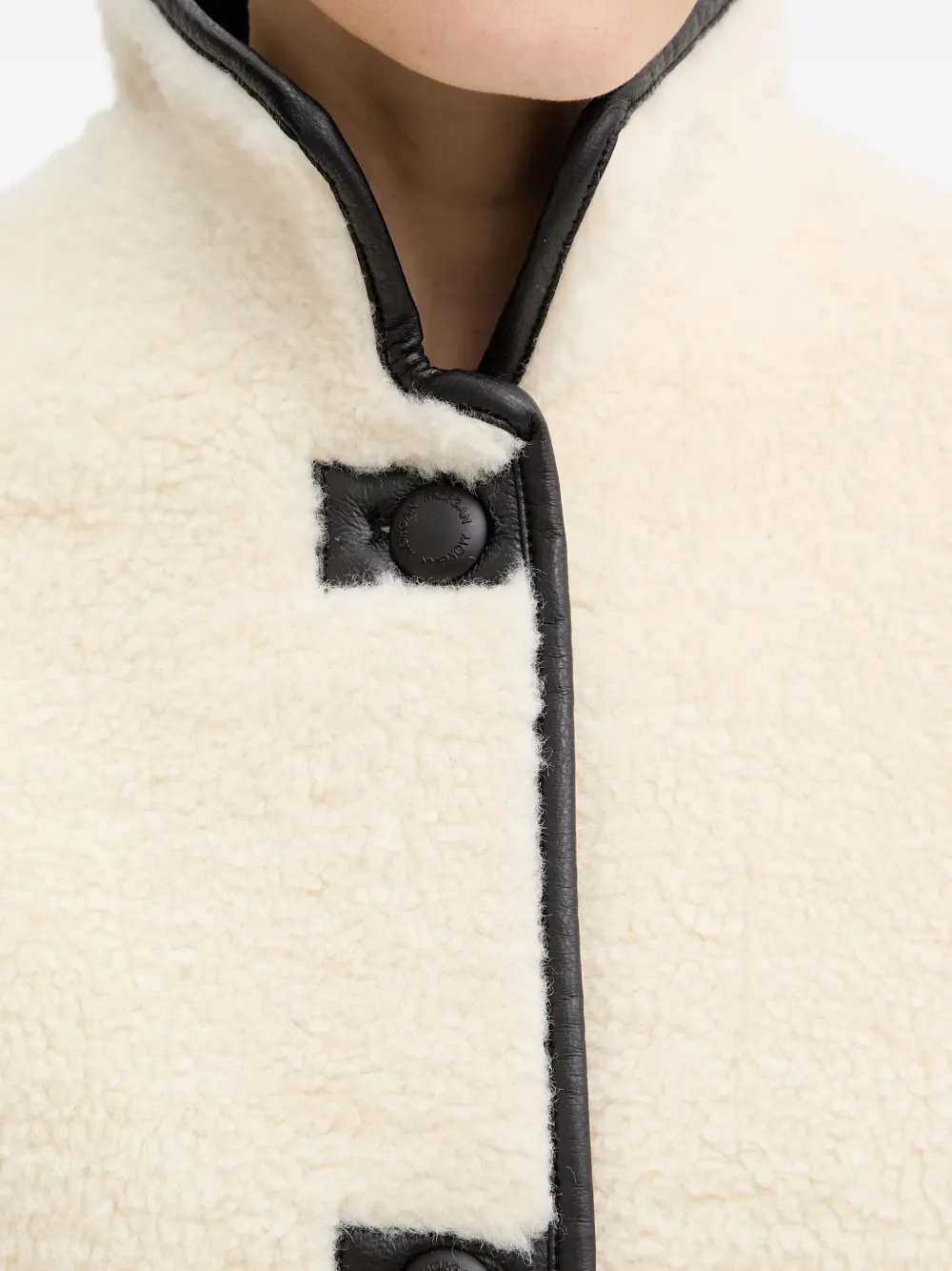 Morgan Jas met knopen afwerking Beige