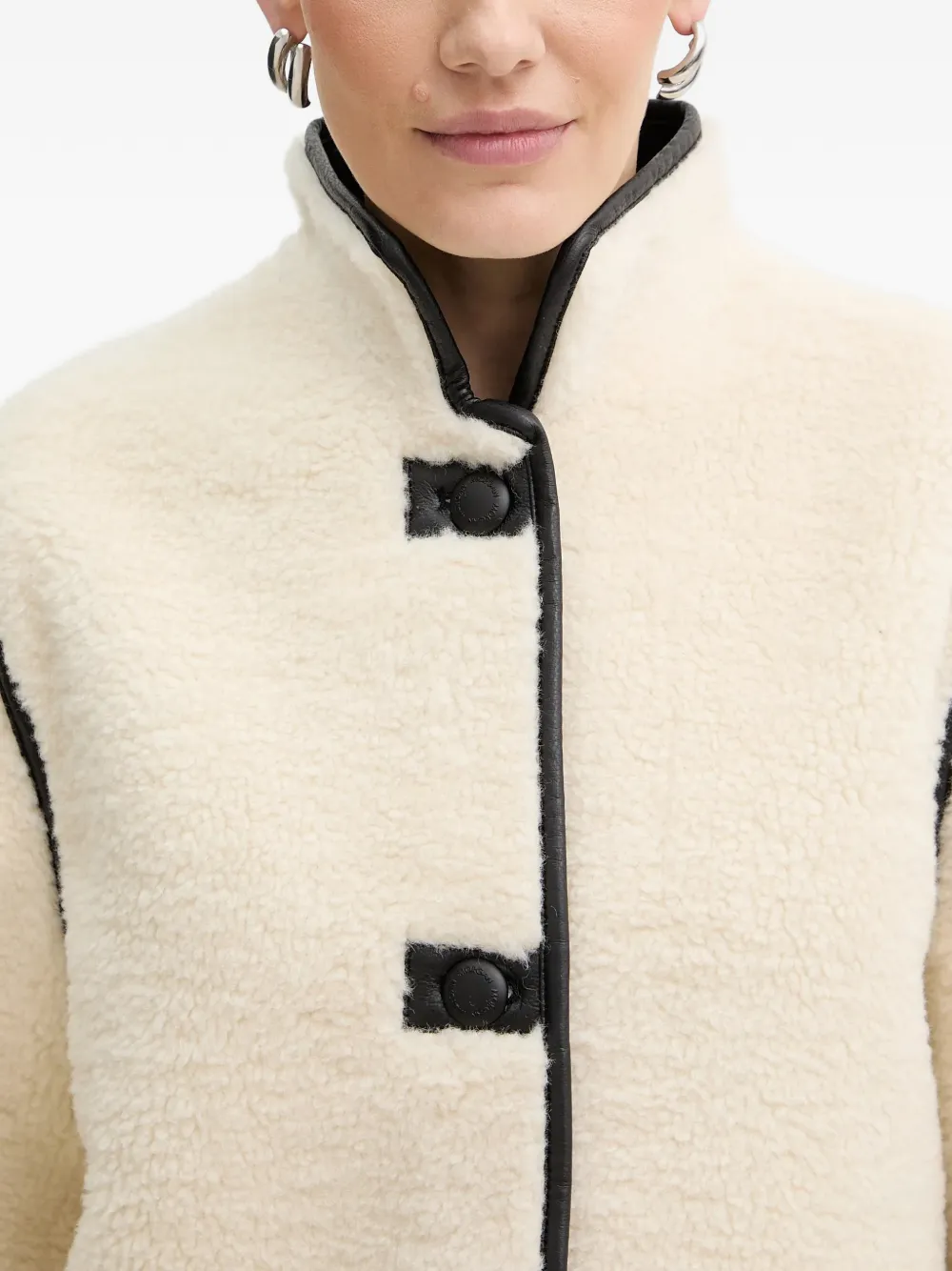 Morgan Jas met knopen afwerking Beige