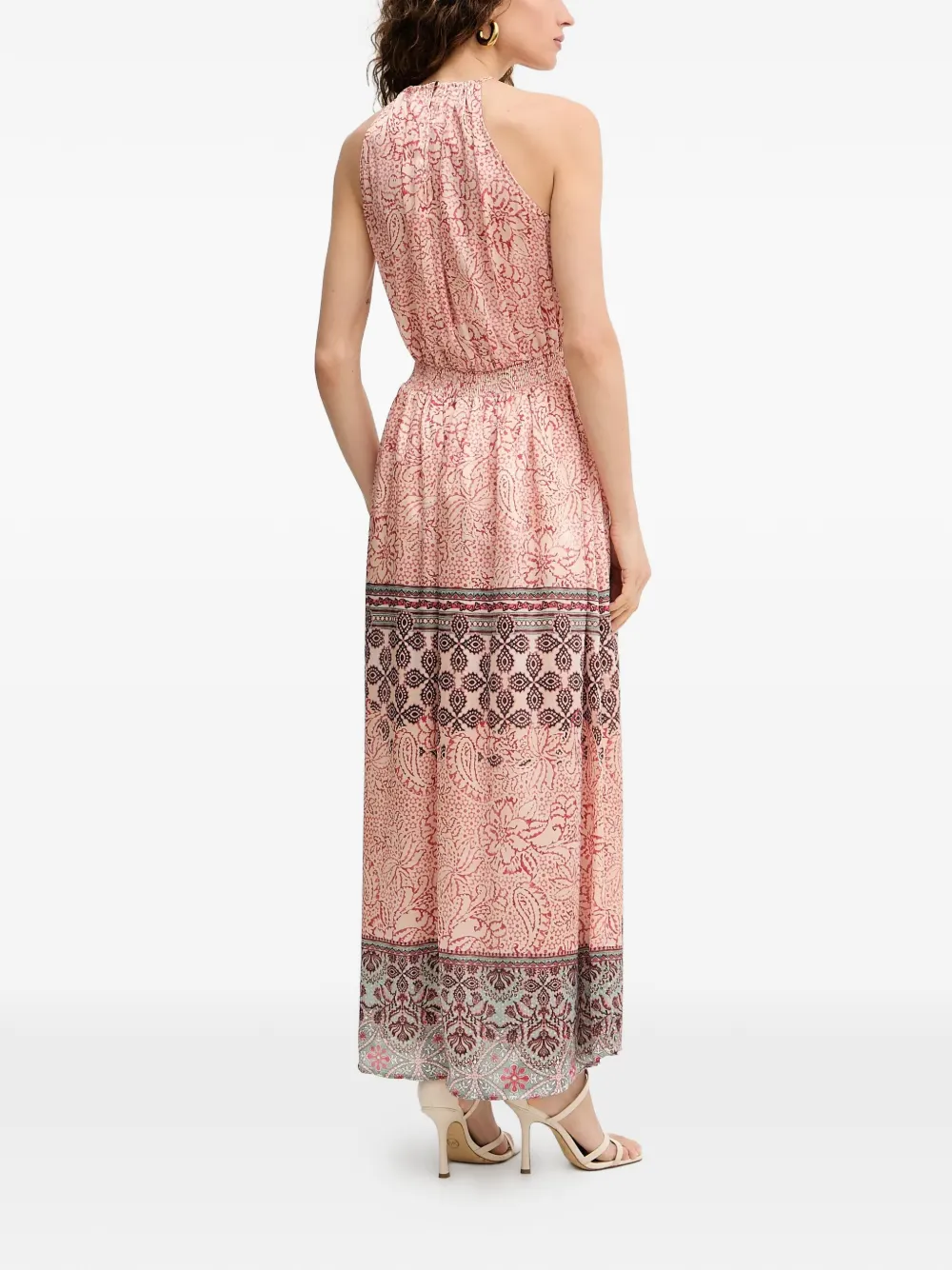  Morgan Patterned Maxi Dress - Pink 
