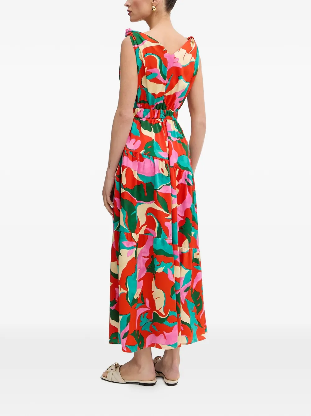 Morgan Maxi-jurk met bloemenprint Rood